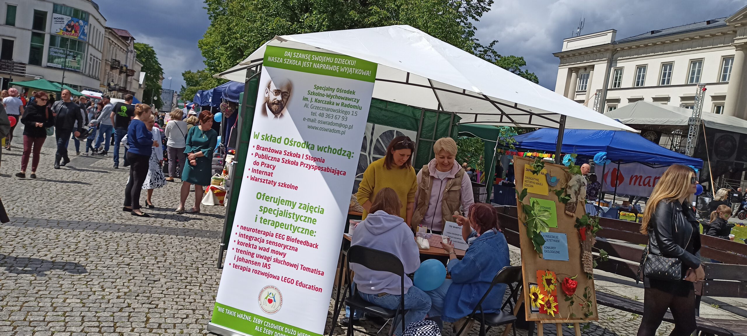 Ośrodek „Korczaka” włączył się aktywnie do organizacji Radomskiego Pikniku Zdrowia, który odbył się dnia 28 maja 2022 r. na Placu Corazziego w Radomiu.